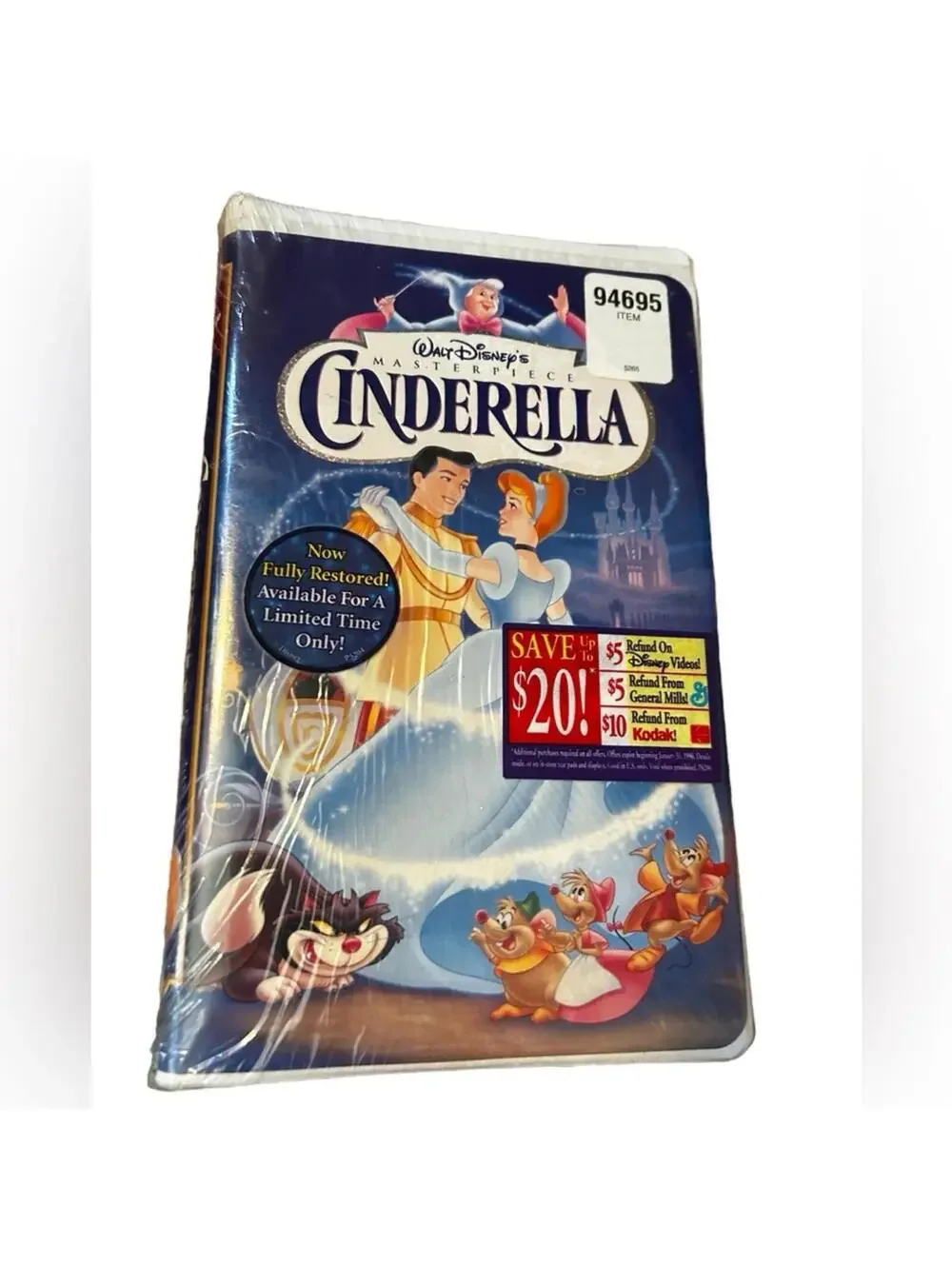 Walt Disney’s Cinderella VHS 1995 Masterpiece Collection - NEW Sealed